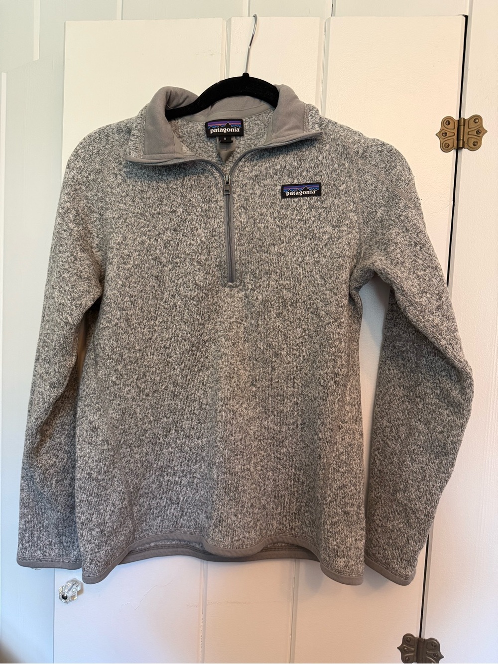 Patagonia Grey Heather Better Sweater Quarter-Zip Fleece Pullover